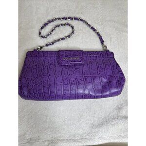Judith Ripka Lizard & Crocodile Embossed Vintage Leather Bag